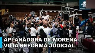 Estrenan aplanadora guinda; aprueban la reforma judicial #EnPortada