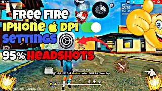 IPHONE  DPI SETTINGS ⚙️ | IPHONE  DPI⚡️HUD⚡️SEN SETTINGS ⚙️ | 95% HEADSHOTS 🥵 | ID 100%SAFE | FF