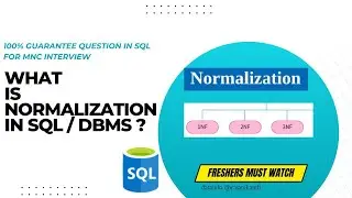 Learn Database Normalization - 1NF, 2NF, 3NF  | Complete guide to Database Normalization in SQL #SQL