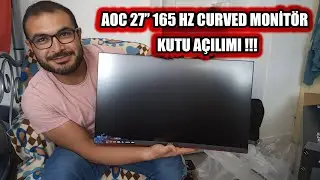 AOC 27 inch 165 Hz 1080p Curved Monitör Kutu Açılımı - AOC C27G2AE