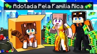 A FAMÍLIA RICA ADOTOU a BEBÊ GATO no Minecraft ◂Miika▸