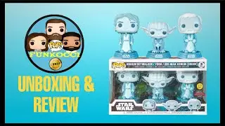 STAR WARS Funko Pop Force Ghost 3 Pack Amazon Exclusive GITD | Unboxing & Review