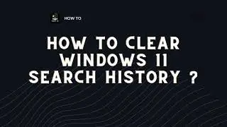 How to Clear Windows 11 Search History ?