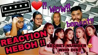 SECRET NUMBER (시크릿넘버) WHO DIS? MUSIC VIDEO REACTION!! HEBOH!! DAPET CHANNEL K-POP STYLE!!