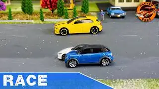 Miniature City Racing: 26 Model Cars Face Off on a 1/64 Magnetic Track