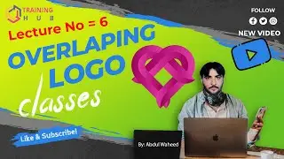 How to Design Overlapping Gradient Logo in Illustrator  Tutorial overlapping logo