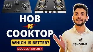Built in Hob vs gas stove / cooktop - Which is better in India Comparison 2024 | Houme india