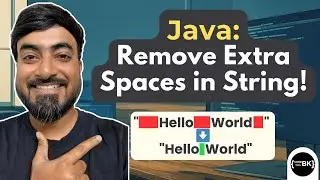 Java Program to Remove Extra Whitespaces from a String