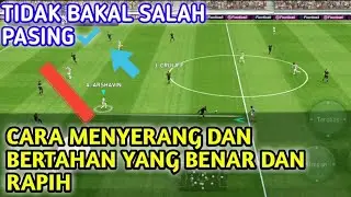CARA MENYERANG DAN BERTAHAN YANG BAIK DAN BENER ||| PES 2021 MOBILE