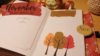 November 2021 Bullet Journal Plan With Me - Fall Paper Trees