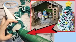 🎄 RECYCLE and SELL: Beautiful EASY 3D CHRISTMAS TREE in Crochet