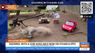 BREAKING NEWS: Squirrel with a Gun | Available Now on Steam and Epic!  #squirrelwithagun #gaming