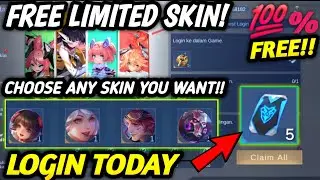LOGIN !! CHOOSE YOUR LIMITED SKIN & CLAIM FREE ASPIRANTS TOKENS TODAY! - MLBB
