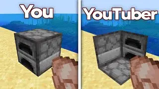 Minecraft you vs Minecraft youtuber