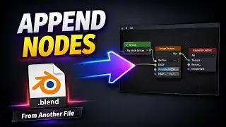 How to Add/Import / Append External Nodes in Blender (1 Minute Quick Tip)