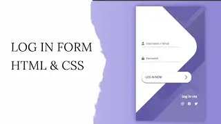 Create an Attractive Log In Form with HTML & CSS - No Talking