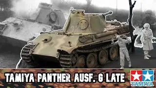 TAMIYA 1/35 PANTHER G LATE : Panther 126 Ardennes Diorama PART 7