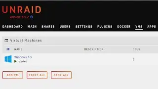 How to create a Windows VM on Unraid