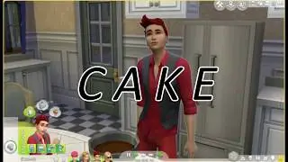 allen bakes a cake