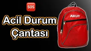 Deprem Çantası, AFAD Acil Durum Çantası 🎒| Hayat Kurtarıyor, Mutlaka Hazırlayın