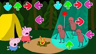 Scary Peppa Pig UFO Alien in Friday Night Funkin be like || Muddy Puddles Funkin