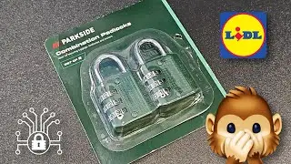 It's easier to open it without looking 🙈 PARKSIDE aka LIDL combination padlock (IAN 453230_2310)