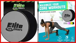 Elite Sportz Core Sliders for Working Out - Pack of 2 Compact