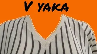 En kolay v yaka dikimi - sewing tutorial - v yaka