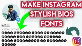 Change instagram fonts style | Customize instagram bio.