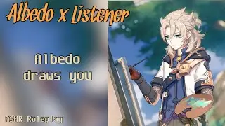 [ASMR] Albedo draws you - Genshin Impact ASMR