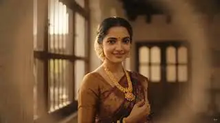Timeless Indian Beauty | Traditional Saree & Gold Jewellery | Cinematic Indian Culture