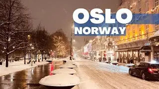 Oslo Norway 🇳🇴- January - 19 - 2023 - 4K-HDR Walking Tour