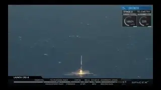 SpaceX Falcon 9 First Stage Landing on Drone Ship