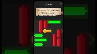 Hamster Kombat Daily Mini Game Solution 2st September #hamsterminigame