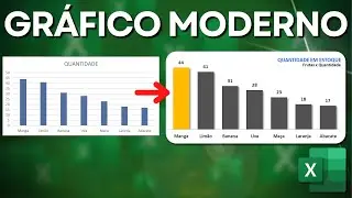 Como fazer Gráfico de Colunas no Excel Moderno e Bonito para Dashboards e Apresentações