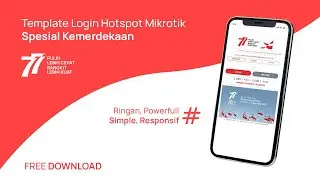 Template Login Hotspot Mikrotik - Tema HUT Ke 77 Republik Indonesia