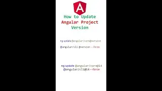 how to update angular project version | angular project version update | 