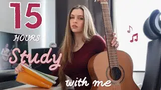 Study with me l 15 hours practice day, moving in, streaming & more🎸✨