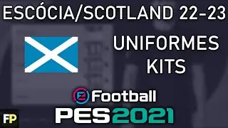PES 2021 - Uniformes/kits Escócia/Scotland (22-23) Xbox