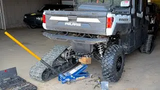 How to take off and put on Polaris Ranger Tracks side by side