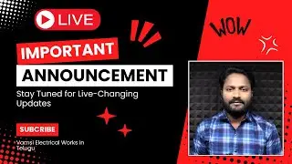 Live important Announcement in Telugu By Vamsi
