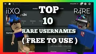 10 RARE USERNAMES (FREE TO USE)