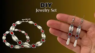 Beading patterns. DIY bracelet. DIY earrings. Beaded Jewelry. Beginners beading