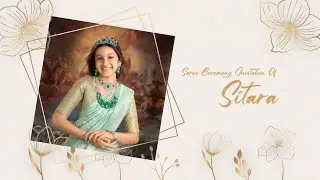 Latest Traditional Saree Ceremony | Invitation Video | Save The date Video | Rishi Photography