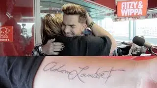 Adam Lambert Tattoos His Biggest Fan