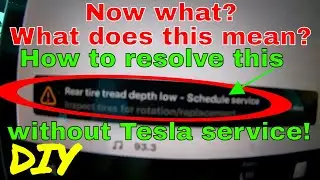 Tesla Tire Tread Depth Warning - Now What?