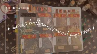 halloween journal page ideas 👻 ✨🦇