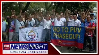 Grupo magdadaos ng transport strike kontra PUV modernization | News Night