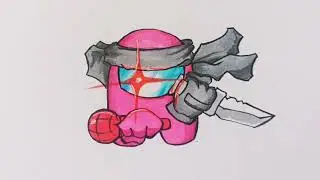 Vẽ Impostor trong Friday Night Funkin, How to draw Impostor from Fnf