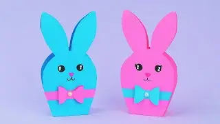 Кролик из бумаги легко и просто | Простые поделки из бумаги